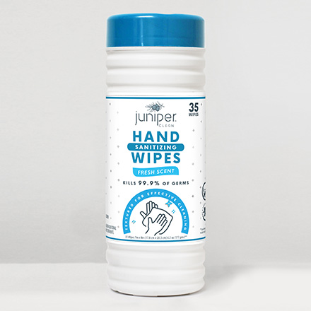 Juniper Clean Hand Sanitizing Wipes