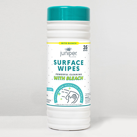 Juniper Clean Surface Sanitizing Wipes With Bleach