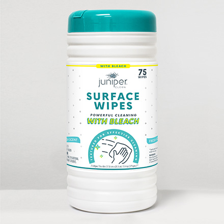 Juniper Clean Surface Sanitizing Wipes With Bleach